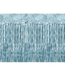 Matt blå foliegardin, 100 x 200 cm
