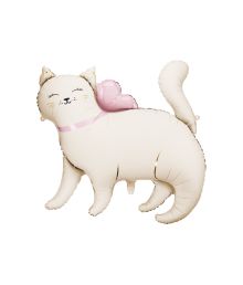 Folieballong med katt, 83 x 77 cm