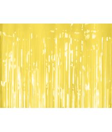 Ljusgul foliegardin, 100 x 200 cm