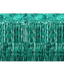 Flaskgrön folierad gardin, 100 x 200 cm