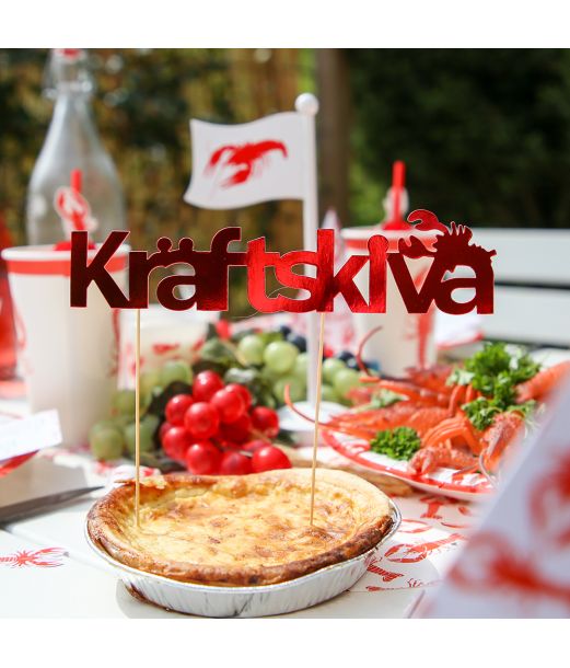 Kräftskiva cake topper 