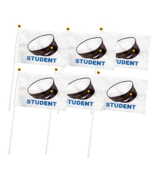 Svensk student flag 6stk 