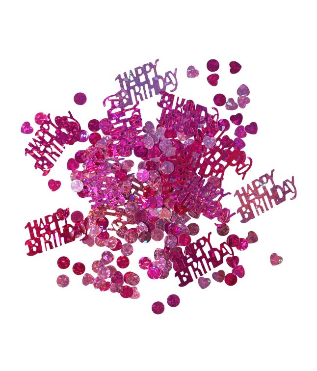 Konfetti Happy Birthday pink