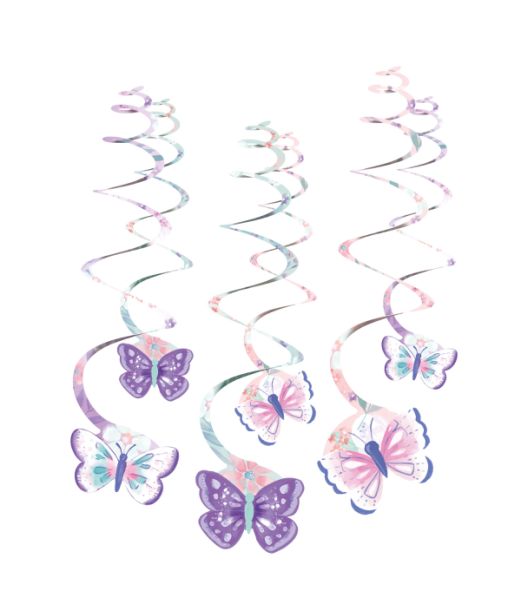 Sommerfugle swirl 6 stk