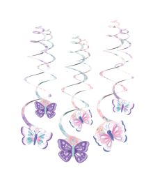 Sommerfugle swirl 6 stk