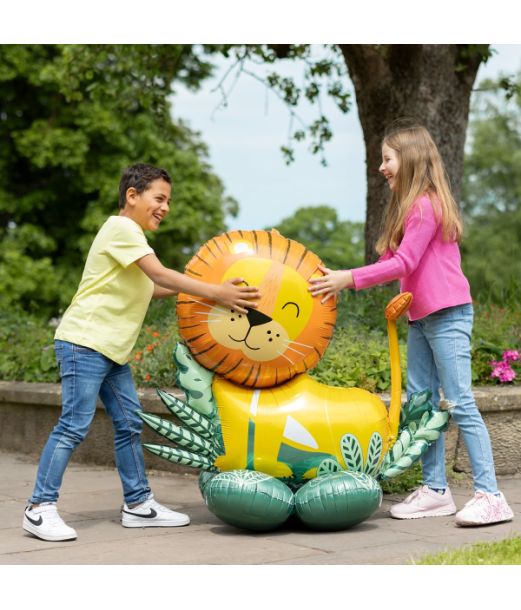 Sød løve folieballon Supershape 
