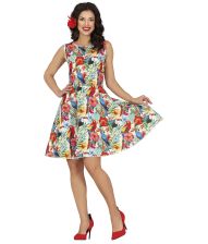 Blomstret hawaii kjole