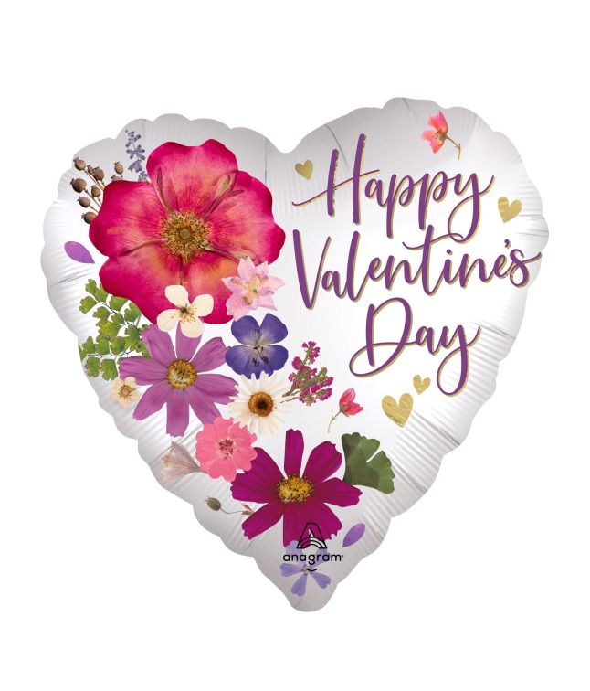 Folieballon Happy Valentines hjerte