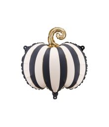 Randig folieballong med pumpa, 39 cm