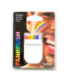 Fan brush rainbow