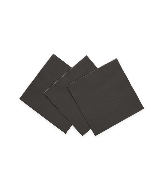 Sort servietter 24x24 cm 