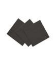 Sort servietter 24x24 cm 