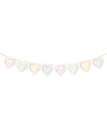 Pastel Hjerte guirlande 2m