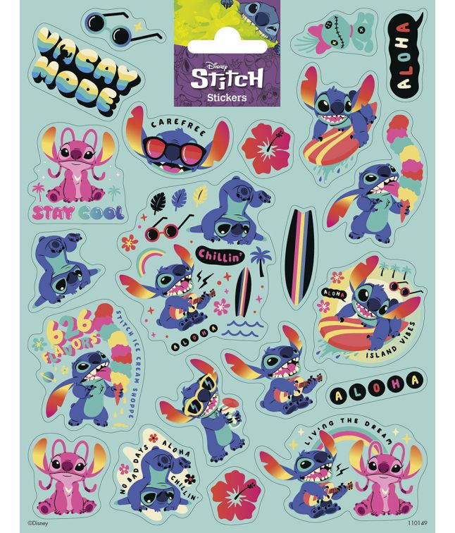 Stitch stickers ark, stor
