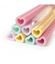 Silicone sugerør Hjerter 8 stk.