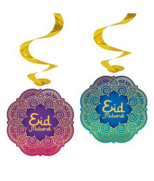 Eid Mubarak swirls 4 stk. 95 cm.