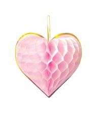 Honeycombs hjerter 4 stk. pastel