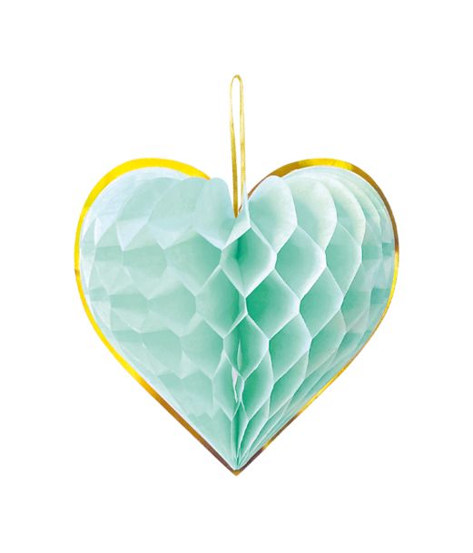 Honeycombs hjerter 4 stk. pastel