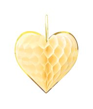 Honeycombs hjerter 4 stk. pastel
