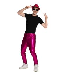 Pink diskobukser 2XL