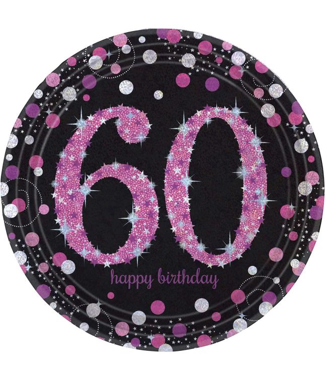 Tallkerner Pink Sparkling 60år