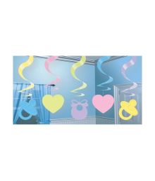 Baby Shower spiraler 5 stk