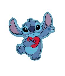 Stitch med hjerte folieballon Super Size