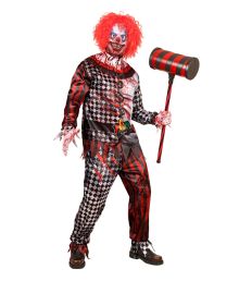 Ond clown maskeraddräkt