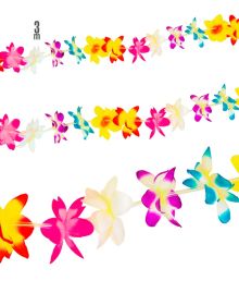 Girlang med hawaiianska blommor