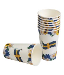 Svensk flag papkrus 370 ml 