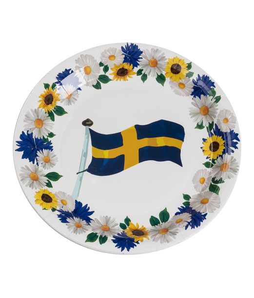 Svensk flag tallerkner 23cm