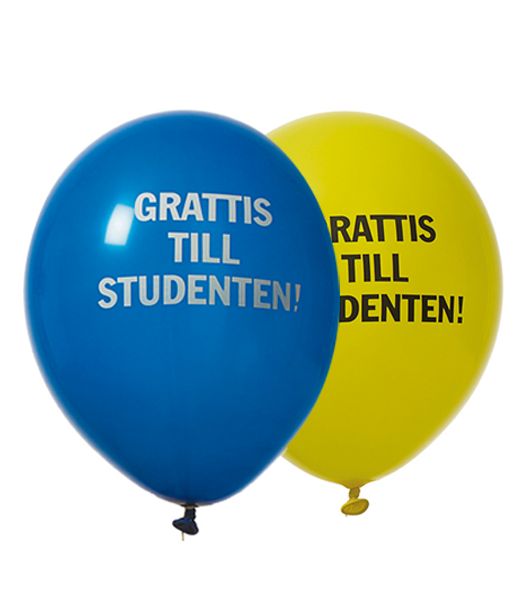 Balloner '' grattis till studenten '' 8 stk 