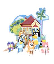 Bluey borddekoration 