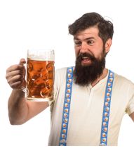 Oktoberfest seler med øl mønster