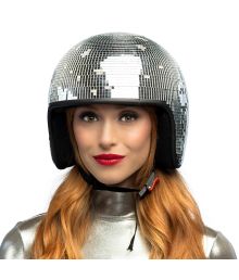 Discokula-hjälm i silver