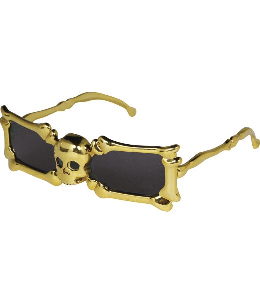 Skelet briller guld