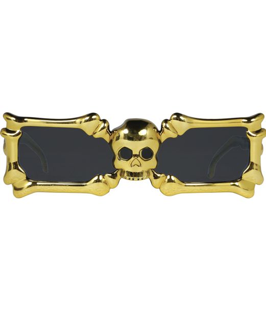 Skelet briller guld