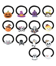 Halloween hårelastikker 14 stk