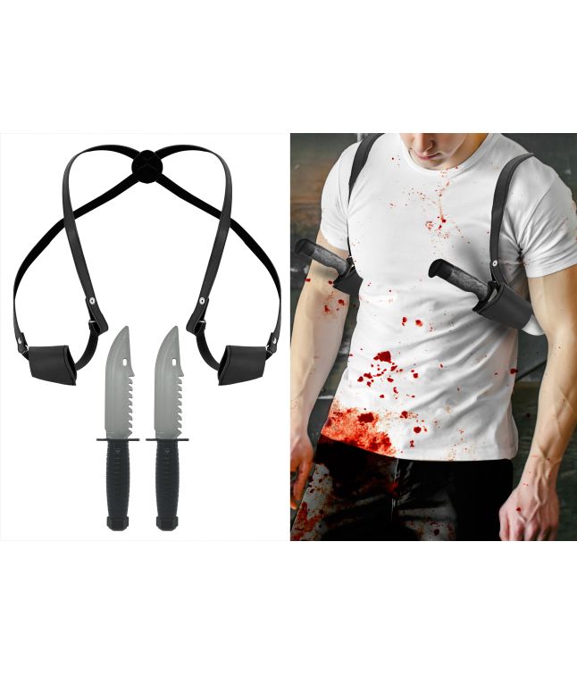 Skulderhylster med knive