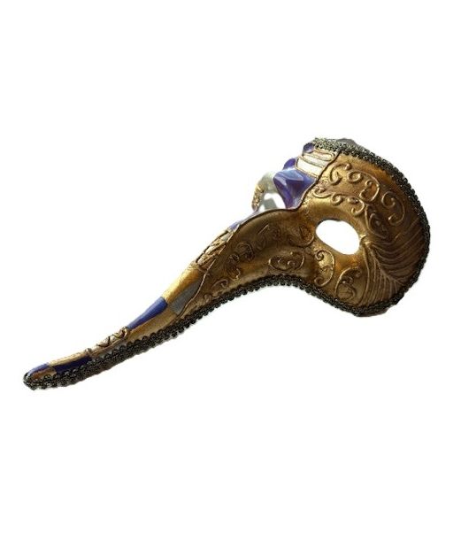 Venezia halvmaske Lilla/guld