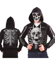 Skeleton hoodie med maske 