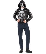 Skeleton hoodie med maske 