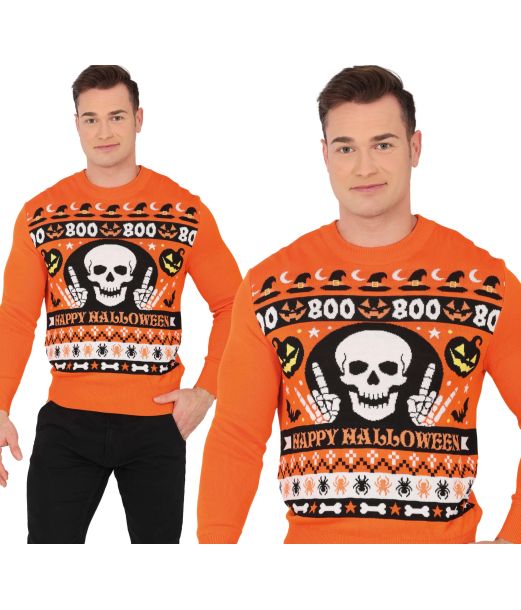 Halloween Boo bluse L 52-54