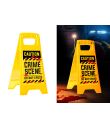 Crime scene gulvskilt 