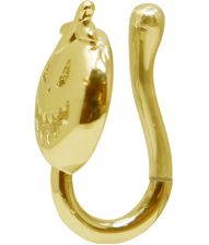 Græskar næsering i guld