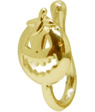 Græskar næsering i guld