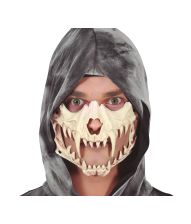 Kranie halvmaske m. hugtænder 