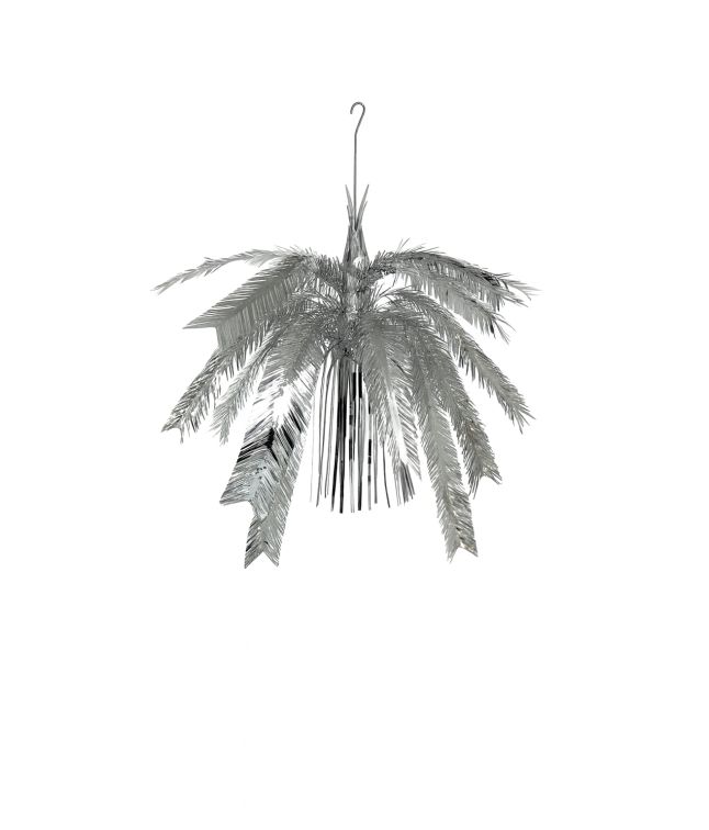 Glimmerophæng sølv 60 cm