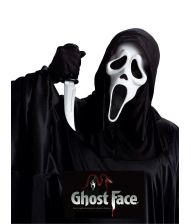 Ghost face maske og kniv 