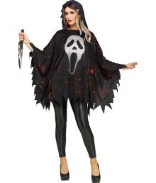 Ghost face poncho onesize 